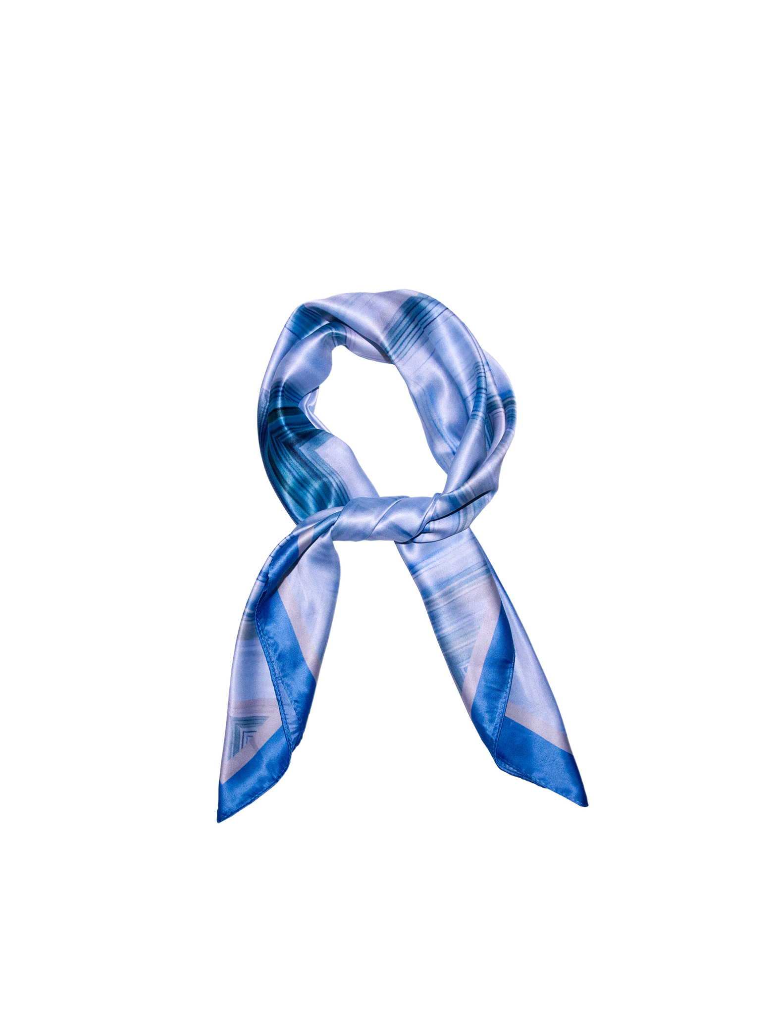 Skjerf ZigZag - blå